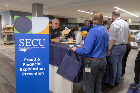 SECU Financial Education booth at conference